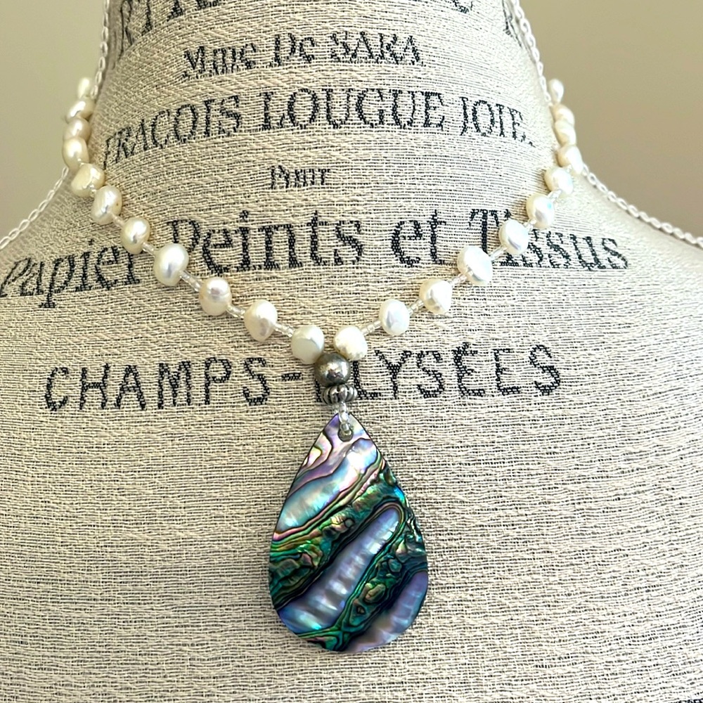 Handmade Mother of Pearl Necklace